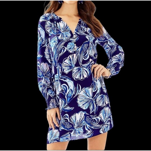 Lilly Pulitzer Dresses & Skirts - Lilly Pulitzer Brinle Dress size XL NWT New Coi Fish Print